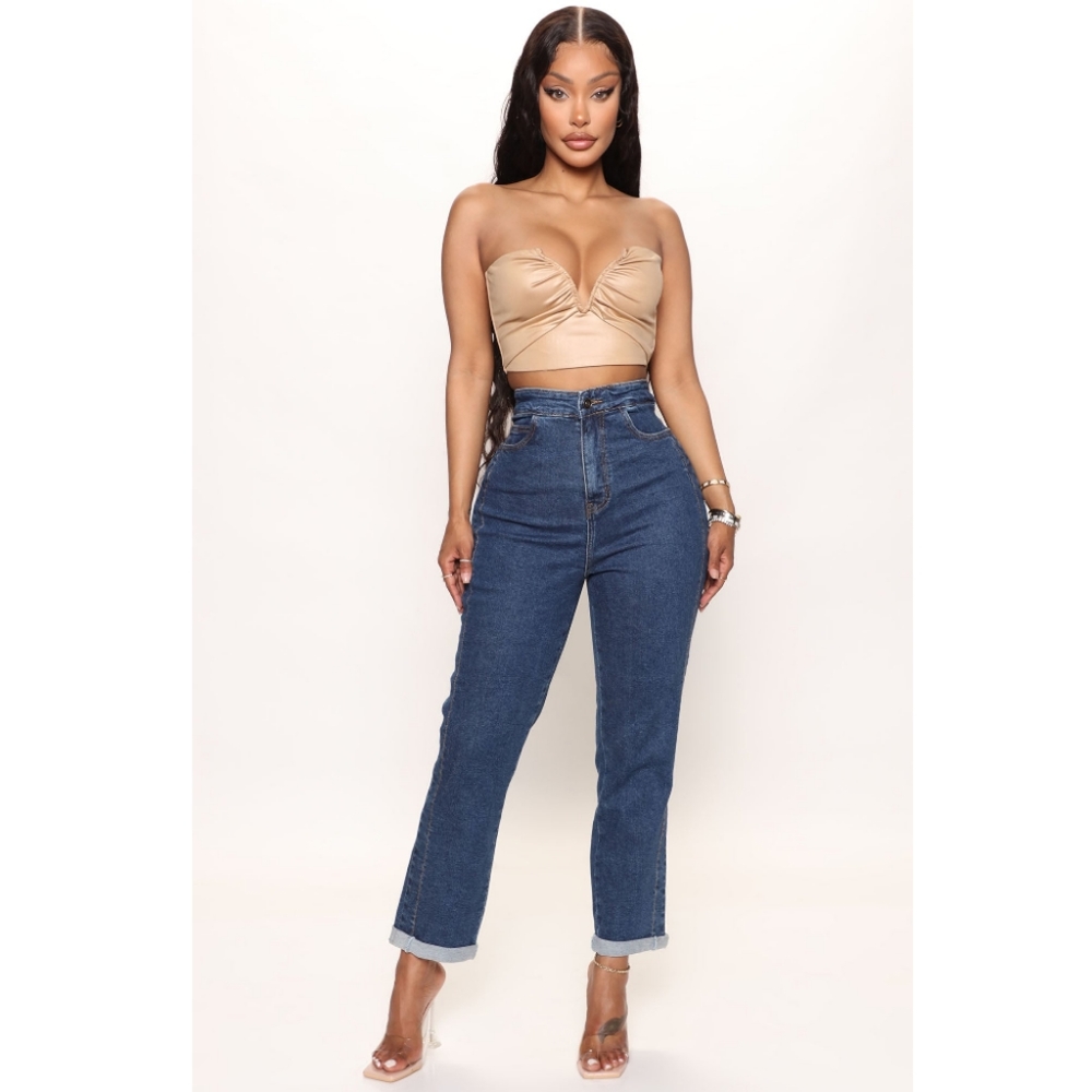 NWT Missguided Lace Up Back Jeans
